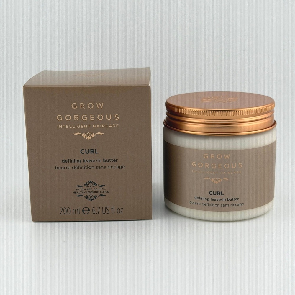 Grow Gorgeous Curl Leave-In Butter 200ml Defining Hydrating Curl Cream